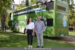 Ο Αντιδήμαρχος Σ. Αρμπιλιάς με την Υπεύθυνη Εκπαίδευσης Ι. Τσάπαλου